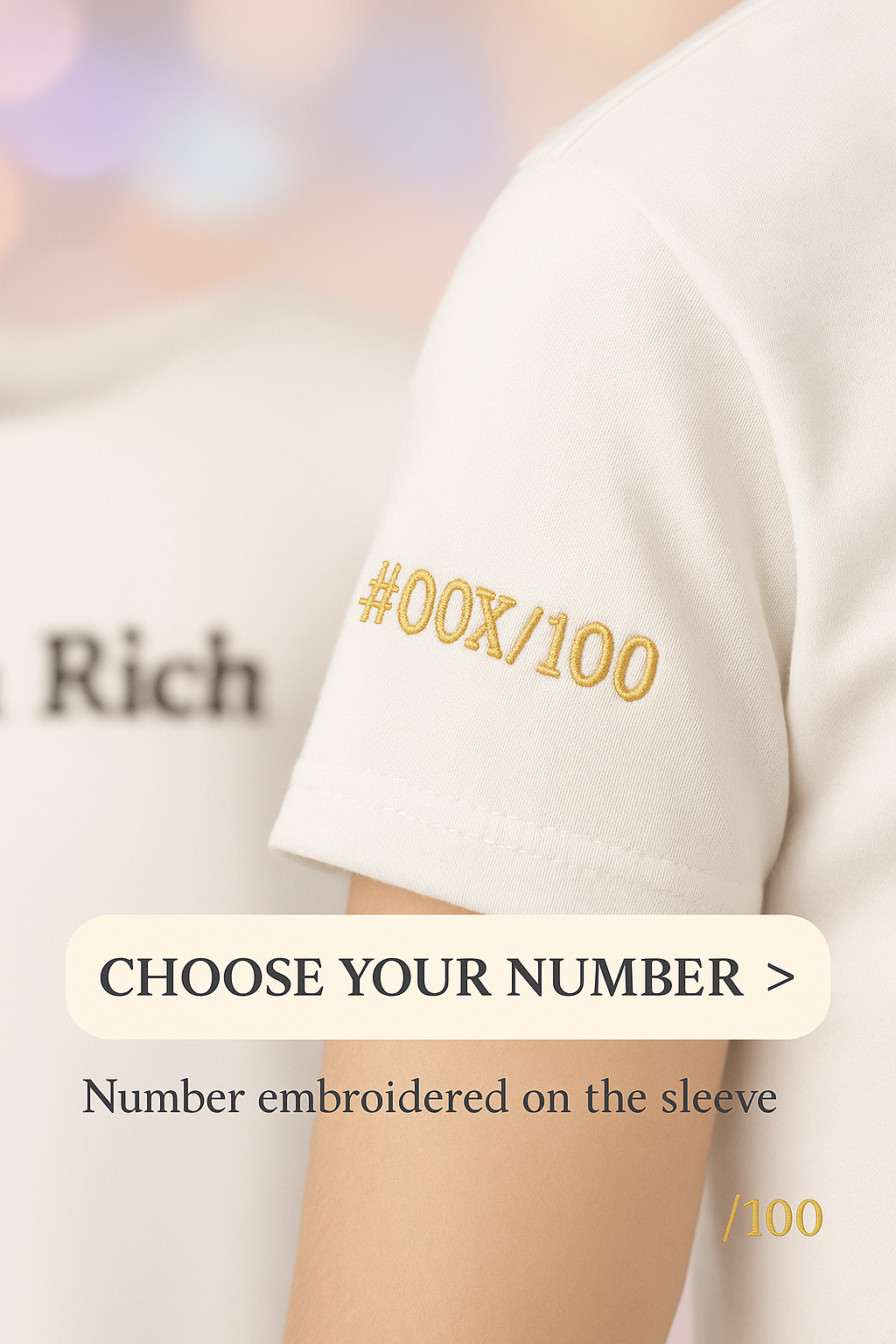 Men's Fitted T-Shirt | Next Level 3600 "Je suis riche"