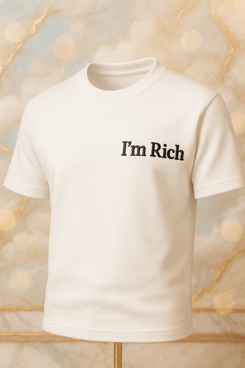 Men's Fitted T-Shirt | Next Level 3600 "Je suis riche"